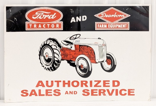 Ford Tractor and Dearborn Farm Equipment Authorized Sales and Service Sign