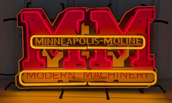 Contemporary Minneapolis-Moline Neon Sign