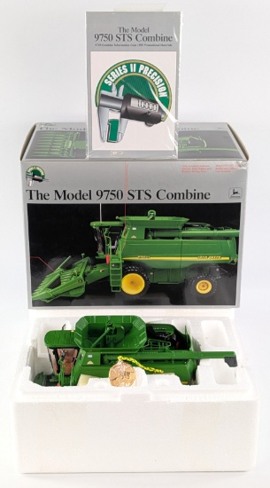 1/32 Ertl John Deere Model 9750 STS Combine w/ Both Heads Precsion Series