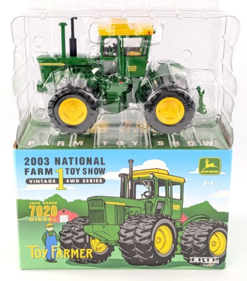 1/32 Ertl John Deere 7020 Diesel 4wd Tractor 2003 NFTS