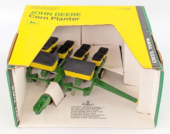 1/16 Ertl John Deere 4-Row Corn Planter - Yellow Top Box