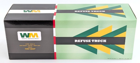 1/34 First Gear Waste Management Mack Terrapro Refuse Garbage Truck