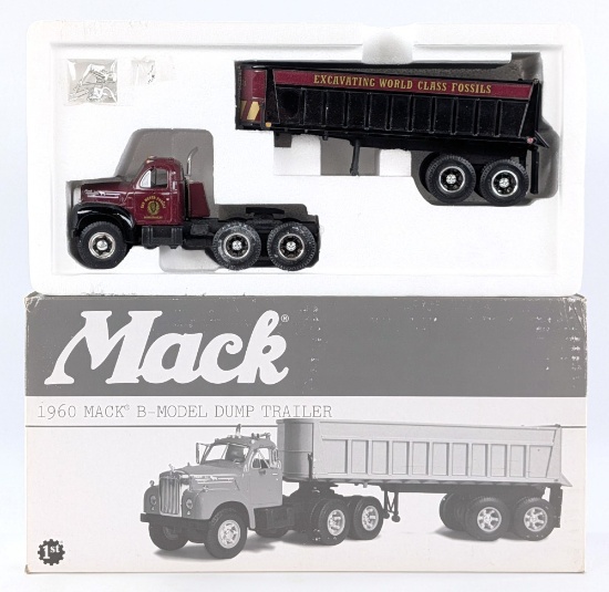 1/34 First Gear 1960 B-Model Mack with Dump Trailer