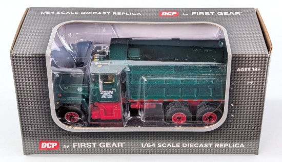 1/64 First Gear R-Model Mack Tandem-Axle Dump Truck