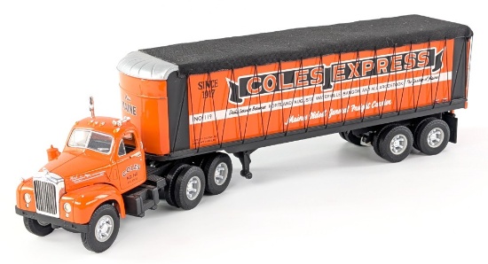 1/34 First Gear Mack Truck with Coles Express Trailer