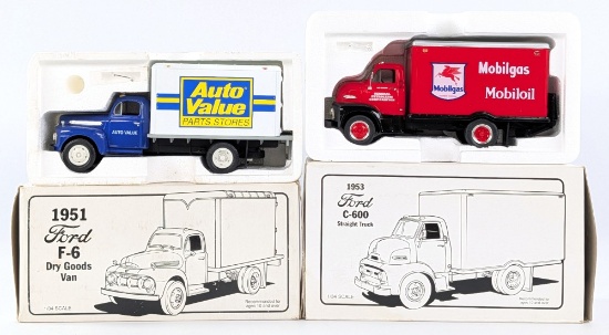 1/34 First Gear Ford F-6 Dry Goods Van & Ford C-600 Straight Truck