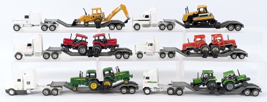 1/64 Ertl Semi Trucks with Tractor Loads