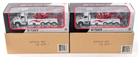 (2) 1/50 First Gear Kenworth T880 Rotator Wrecker - Miller Industries