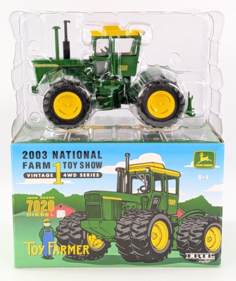 1/32 Ertl John Deere 7020 Diesel 4wd Tractor 2003 NFTS