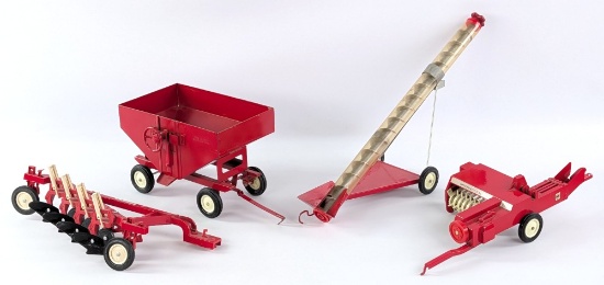 1/16 Ertl IH Baler, Plower, Gravity Wagon, and Grain Auger