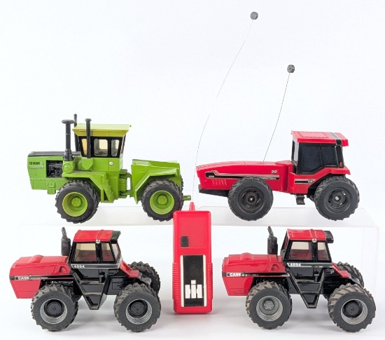1/32 Ertl Steiger and Case International 4wd Tractors