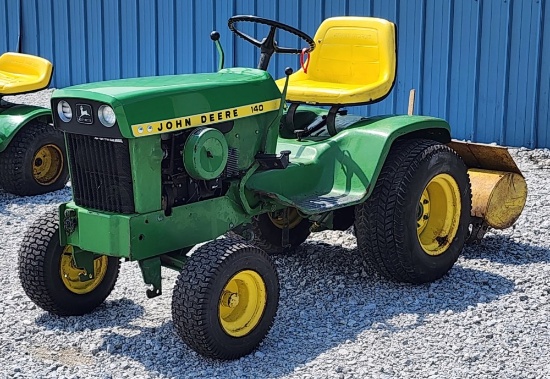 John Deere 140H1 With Rear Tiller