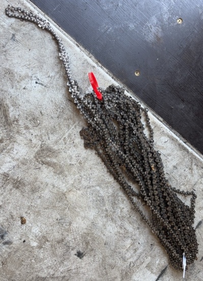 Grouping Of Linked Metal Chains For Chainsaws