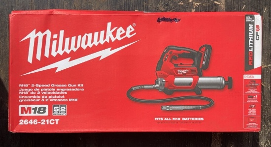Milwaukee M18 2-Seed Grease Gun Kit 2646-21CT