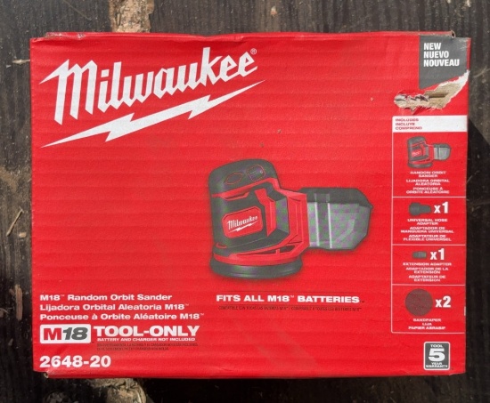 Milwaukee M18 Random Orbit Sander 2648-20