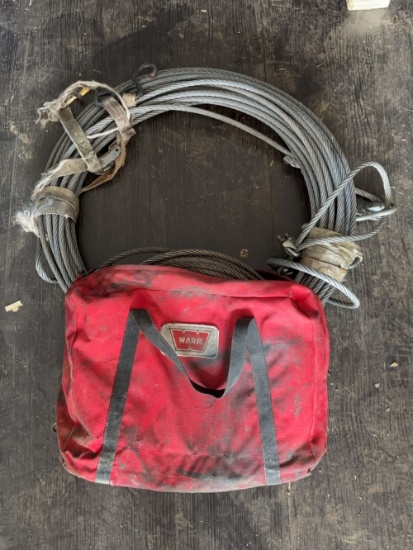 Steel Wire Cable Braided Ropes For Winch With Cloth Warn Carrying Bag