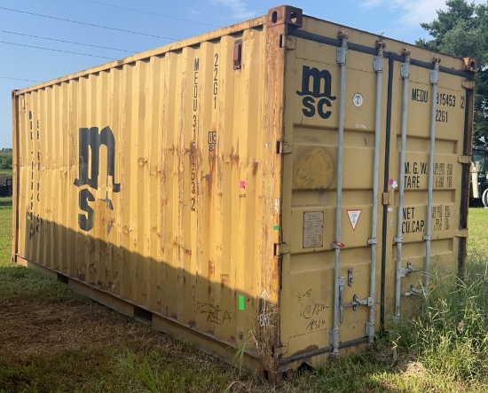 MSC Intermodal Dry Storage 20' Shipping Container