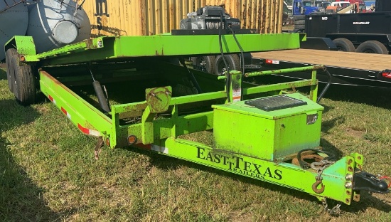 2024 East Texas Tilt Top Trailer With Hydraulic Winch