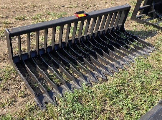 Heavy-Duty Skeleton Rock Bucket Attachment