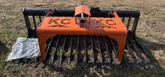 KC Skeleton Rock Grapple Bucket With Hose Kit