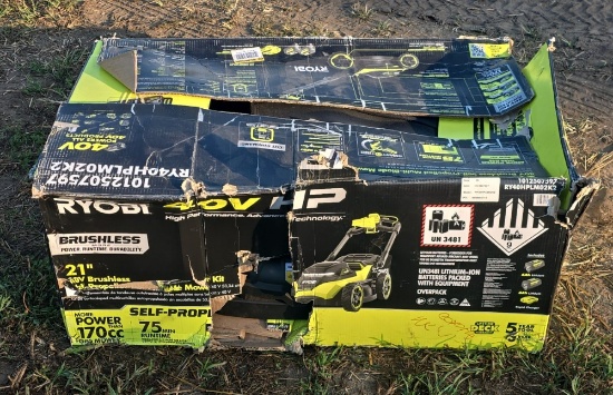 Ryobi 40 Volt Brushless Push Mower 21" Kit