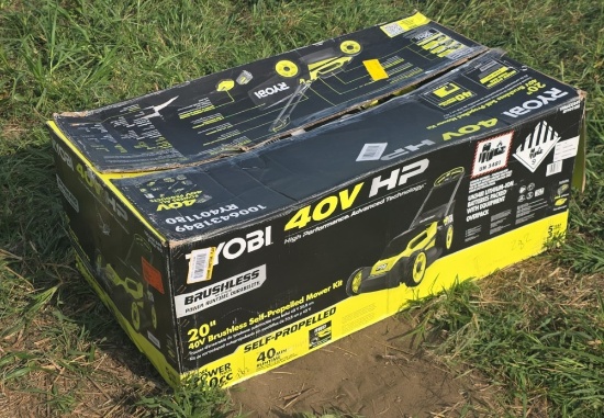 Ryobi 40 Volt Brushless Push Mower 20" Kit