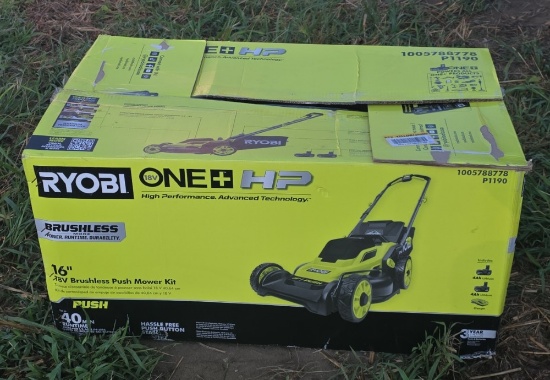 Ryobi 18 Volt Brushless Push Mower 16"