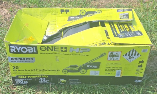 Ryobi 18 Volt Brushless Push Mower 20" Kit