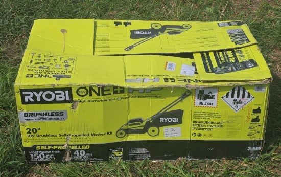 Ryobi 18 Volt Brushless Self Propelled Mower Kit