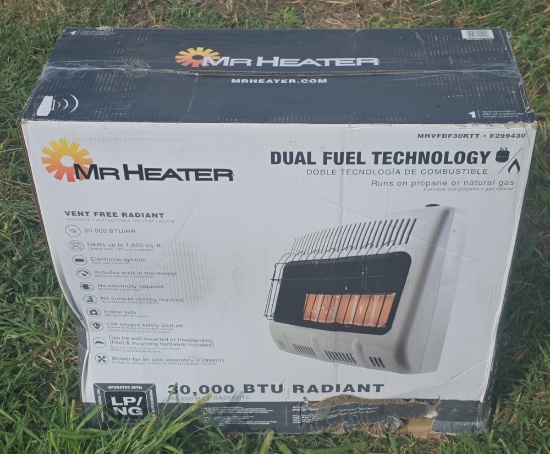 Mr Heater Dual Fuel 30,000 BTU Vent Free Radiant Heater
