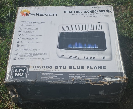 Mr Heater Dual Fuel 30,000 BTU Vent Free Radiant Heater