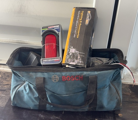 Bosch Duffel Tool Bag Including Automotive Lighting & Accessories
