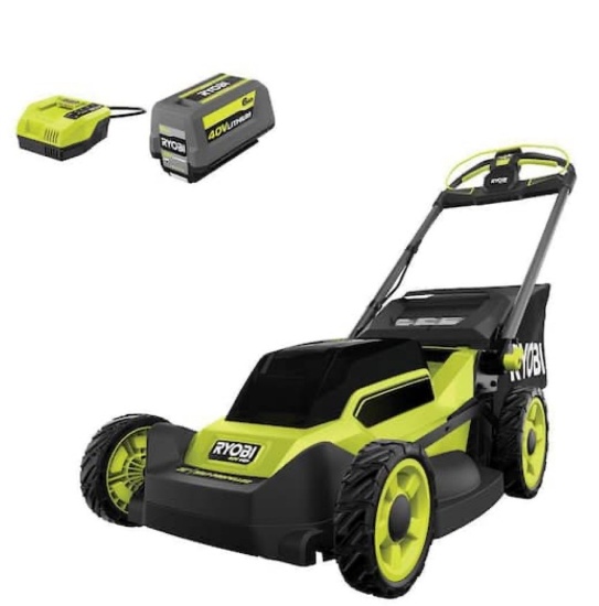 Ryobi RY401180 20Ó 40V Brushless Self-Propelled Lawn Mower