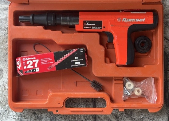 Ramset Cobra+ 0.27 Caliber Semi Automatic Power Actuated Tool W/ Carrying Case