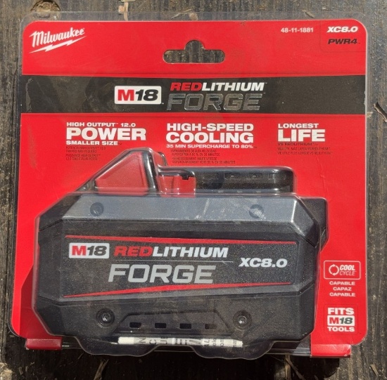 Milwaukee M18 Red Lithium Forge XC8.0 Battery 48-11-1881