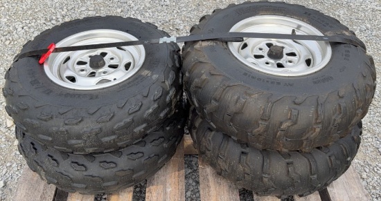 (2) OHTSU AT25x8R12 & (2) OHTSU AT25x10R12 ATV Tires