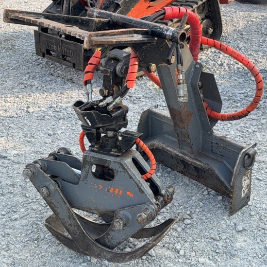 Ryan's Equipment Mini Skid Steer 4240 Hydraulic Rotating Grapple
