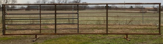 Steel Pipe Cattle Panel w/ 1 Gate