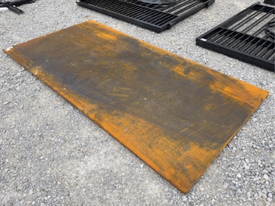 118" x 59-1/2” Steel Plates, 1/4" Thick