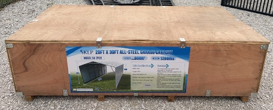 SKLP 20' x 30' All-Steel Garage Carport