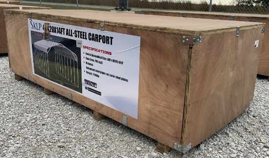 SKLP 40' x 20' x 14' All-Steel Carport