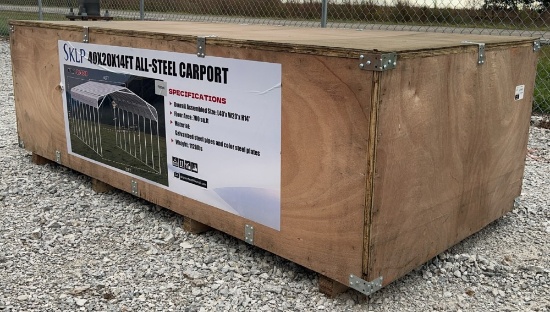 SKLP 40' x 20' x 14' All-Steel Carport