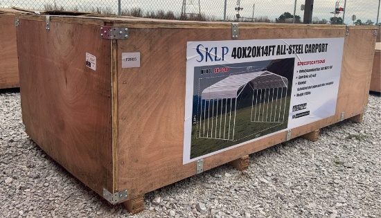 SKLP 40' x 20' x 14' All-Steel Carport