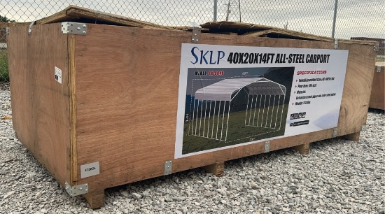 SKLP 40' x 20' x 14' All-Steel Carport