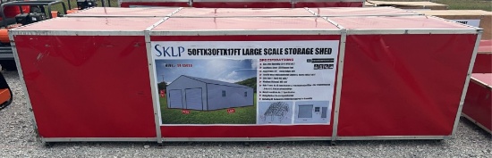 SKLP 50' x 30' x 17' Metal Storage Shed
