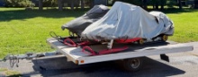2006 Aluminum Open Flatbed Snowmobile Trailer