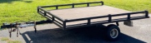 2021 Assembled Single-Axle Tilt 96"X81" Flatbed Utility Trailer