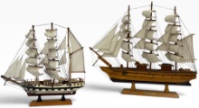 Handcrafted Wooden "Confection" Model Ship & Simon Boliver Wooden Model Ship