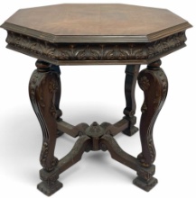Antique Johnson-Handley-Johnson Octagonal Side/Center Table