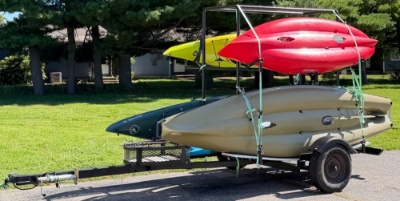 1977 Calkins Multiple Kayak Utility Trailer - TRAILER ONLY